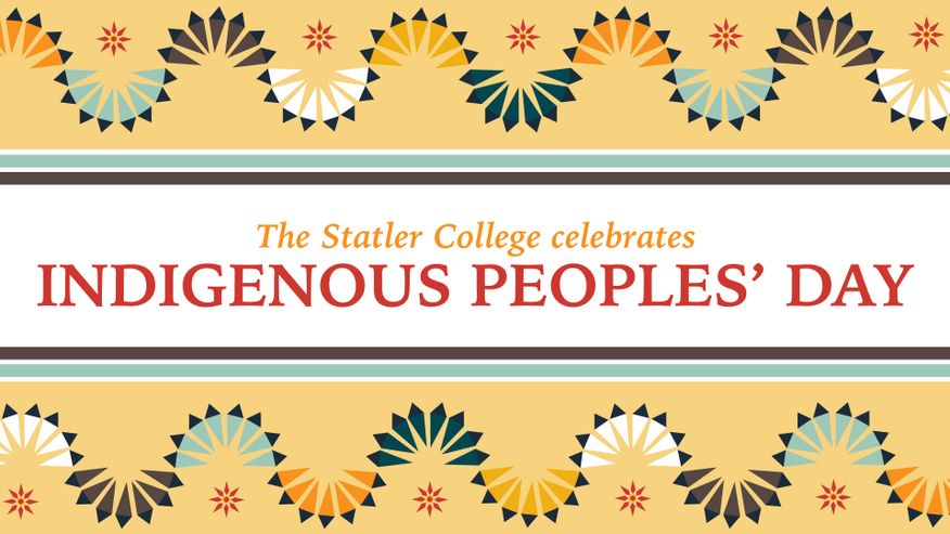 The Statler College celebrates Indigenous People's Day. Read more about Indigenous Peoples' Day at https://statler.wvu.edu/diversity